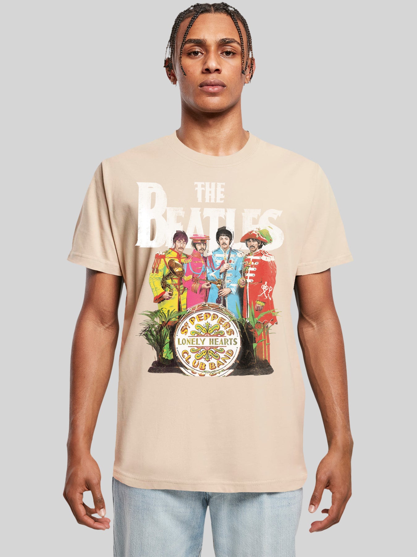 The Beatles Sgt Pepper F4NT4STIC Black T-Shirt –