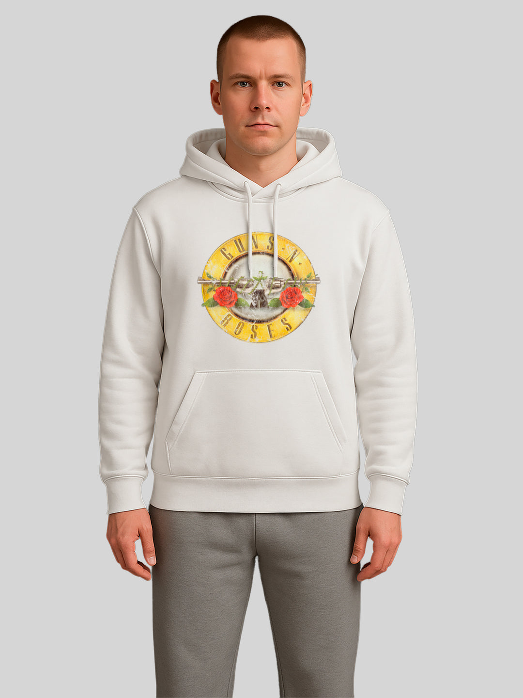 Guns 'n' Roses Vintage Bullet Logo Mens Regular Hoodie
