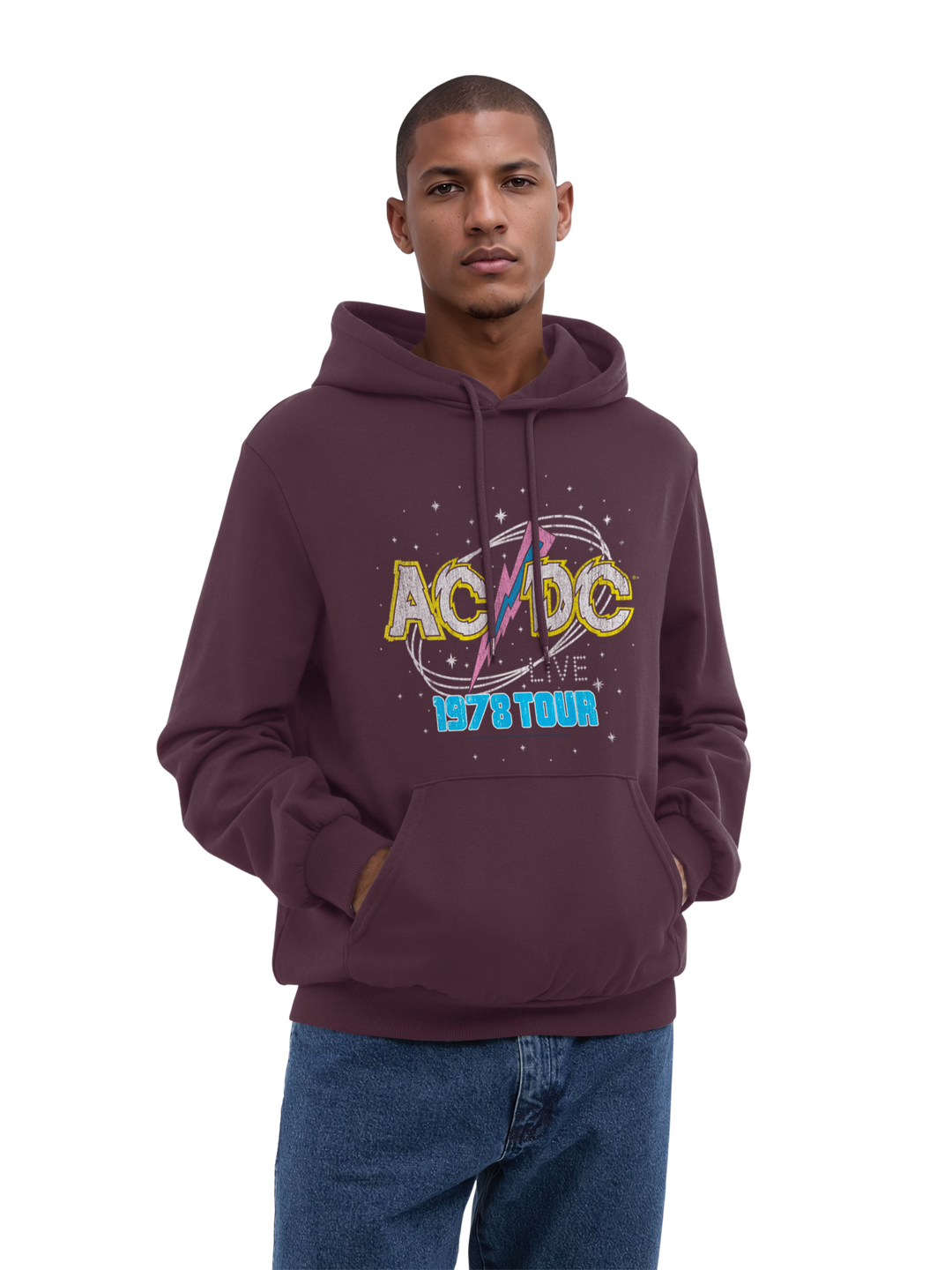 ACDC 1981 Live Tour with True Blanks | Mens Regular Hoodie
