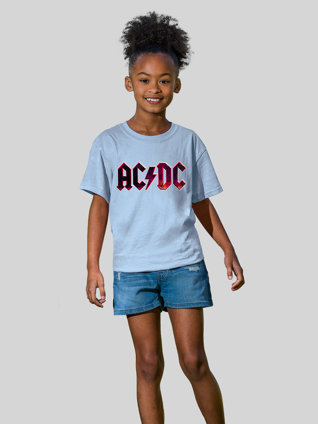 AC/DC Raw Distressed Logo with Youth Buddy Tee