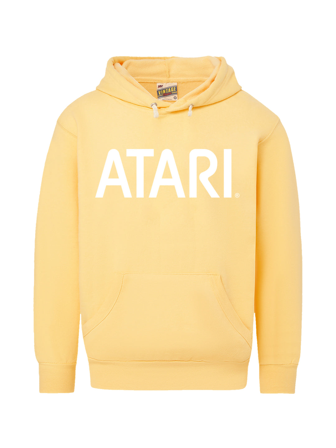 Atari Games White Retro Gaming with Vintage Fleece Hood