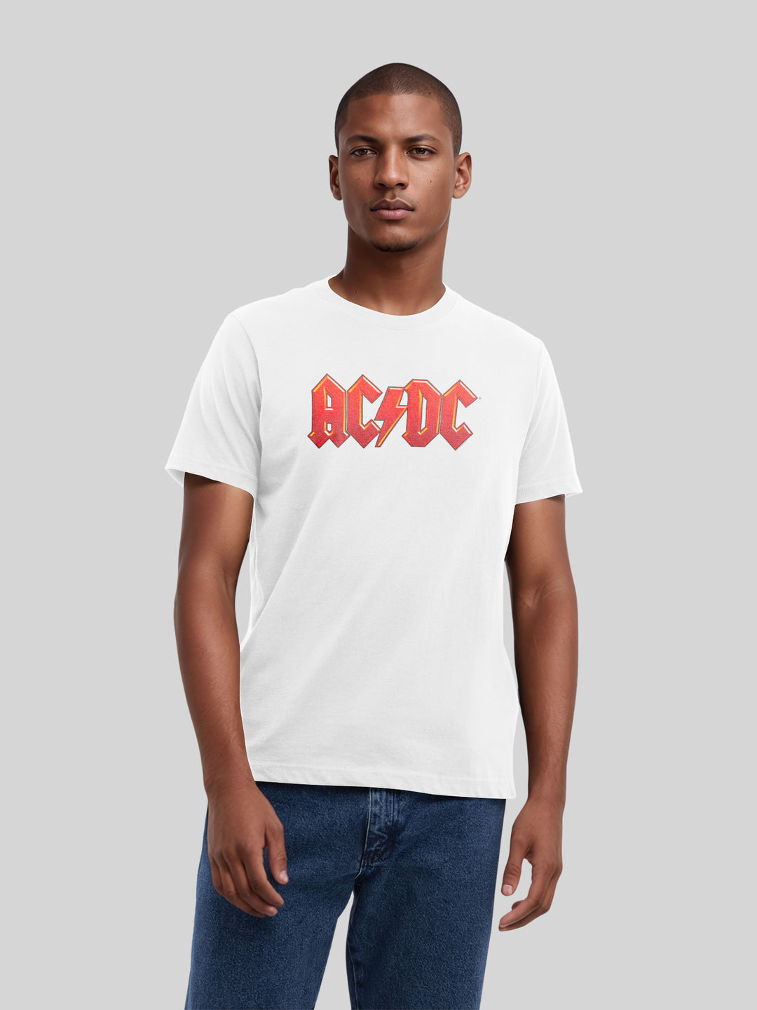 ACDC Dark Red Logo with True Blanks | Mens Regular Tee