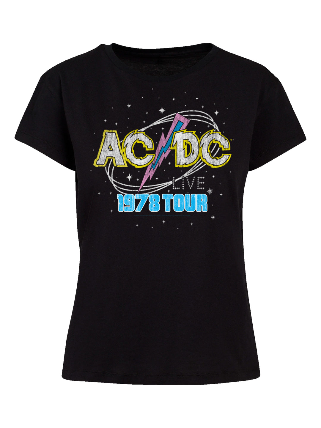 ACDC 1981 Live Tour with Ladies Box Tee