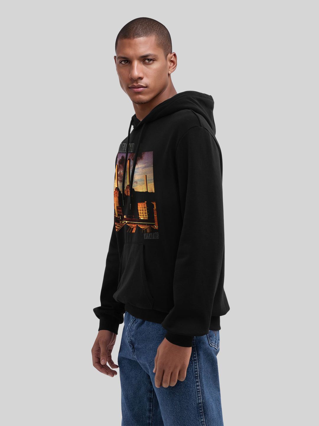 Pink Floyd Animal Cover Men's Organic Hoodie