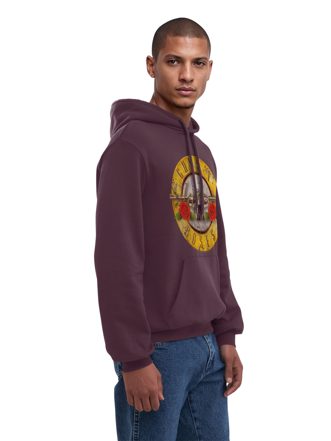 Guns 'n' Roses Vintage Bullet Logo with True Blanks | Mens Regular Hoody
