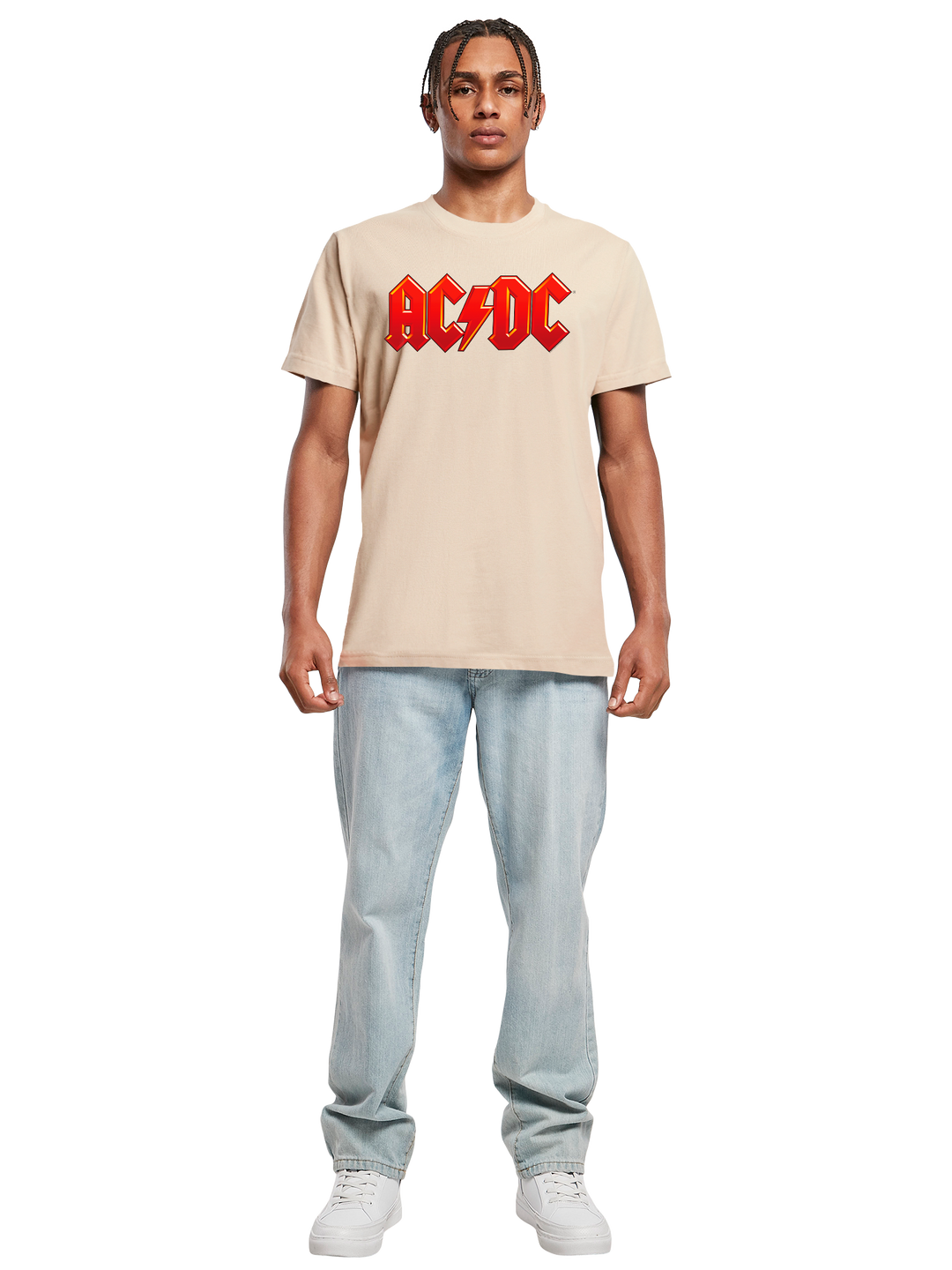 ACDC Dark Red Logo with T-Shirt Round Neck
