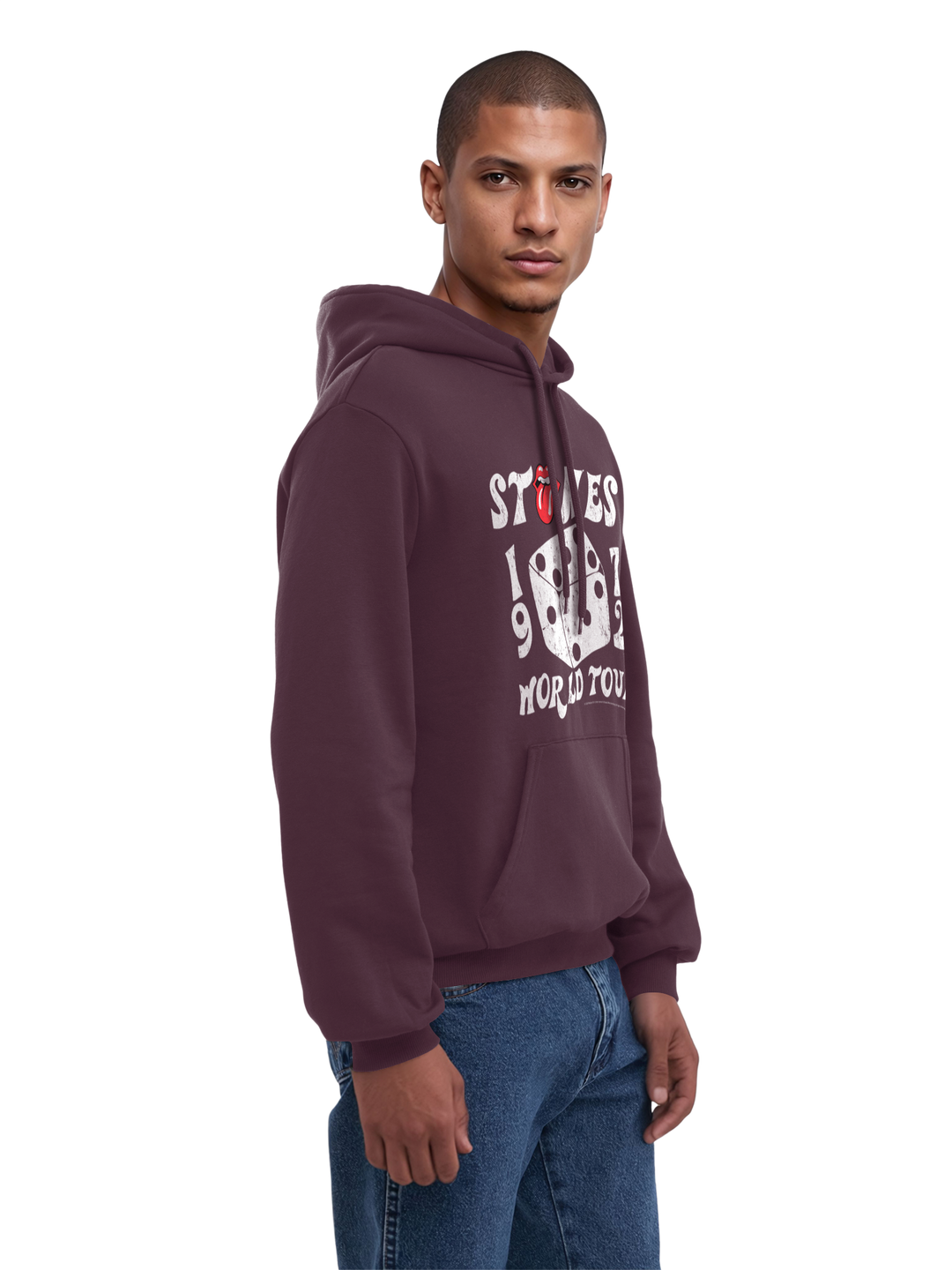 The Rolling Stones Dice Art Rock Music Band with True Blanks | Mens Regular Hoodie