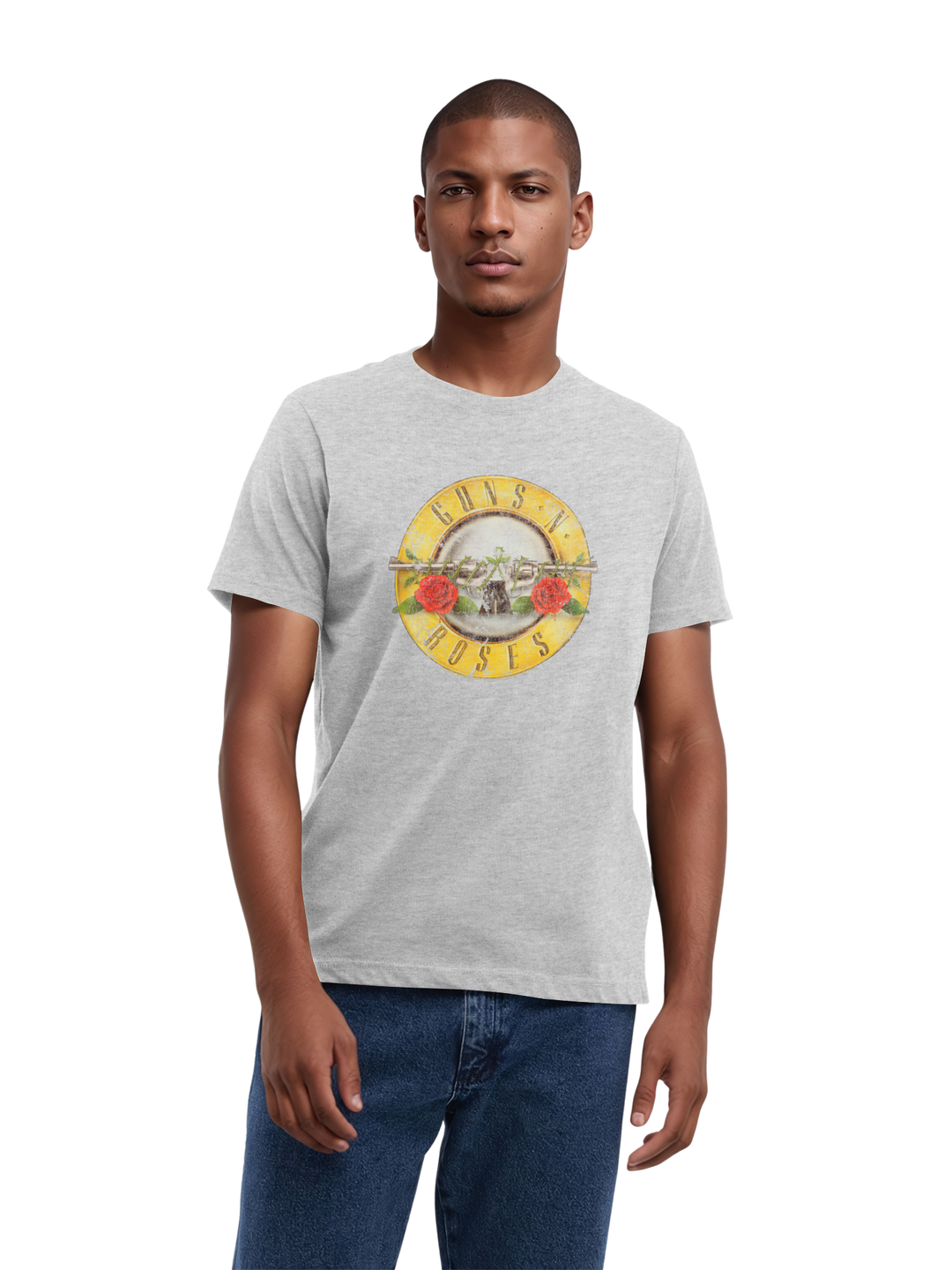Guns n' Roses Vintage Bullet Logo Mens Regular Tee