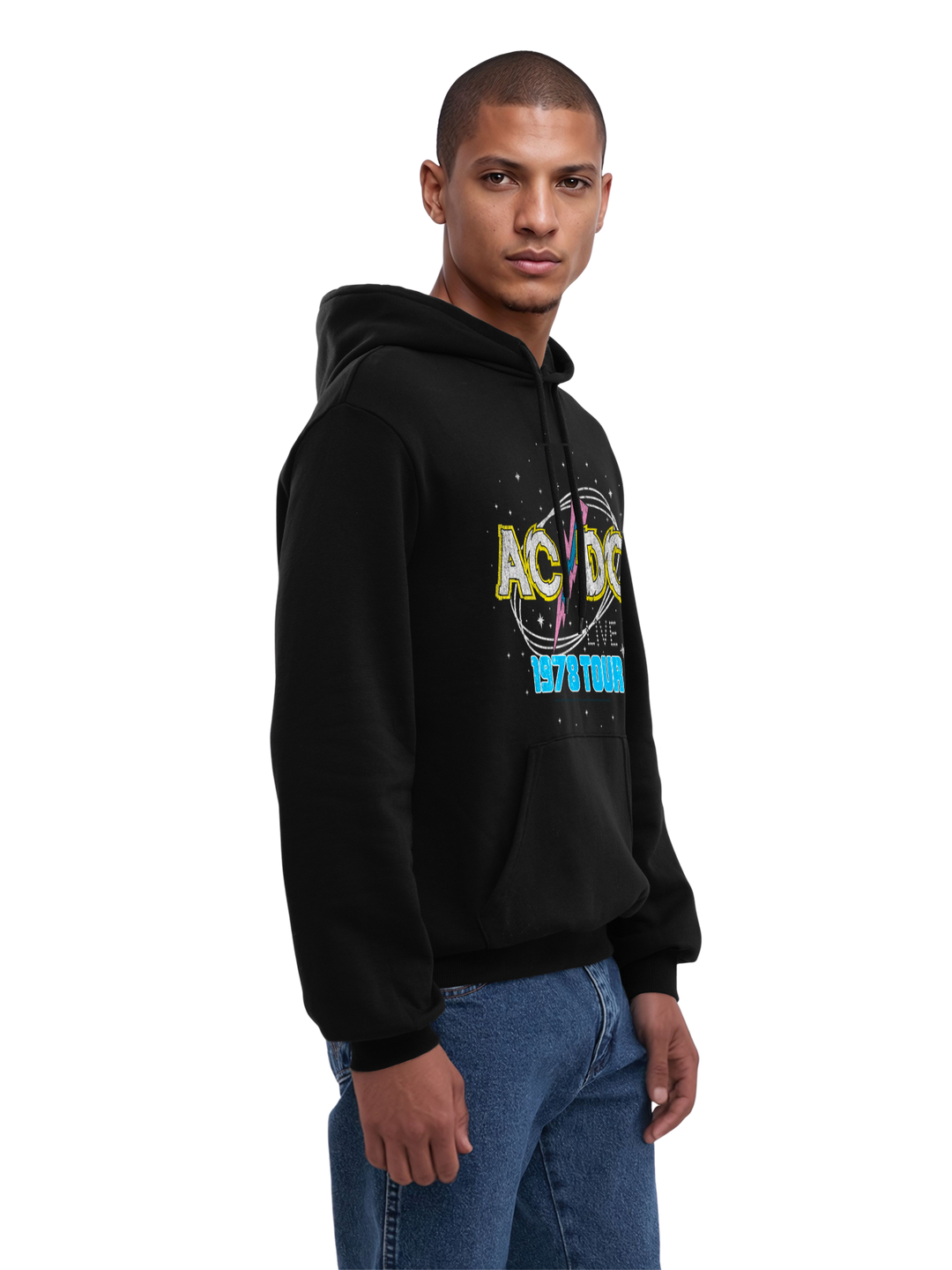 ACDC 1981 Live Tour with True Blanks | Mens Regular Hoodie