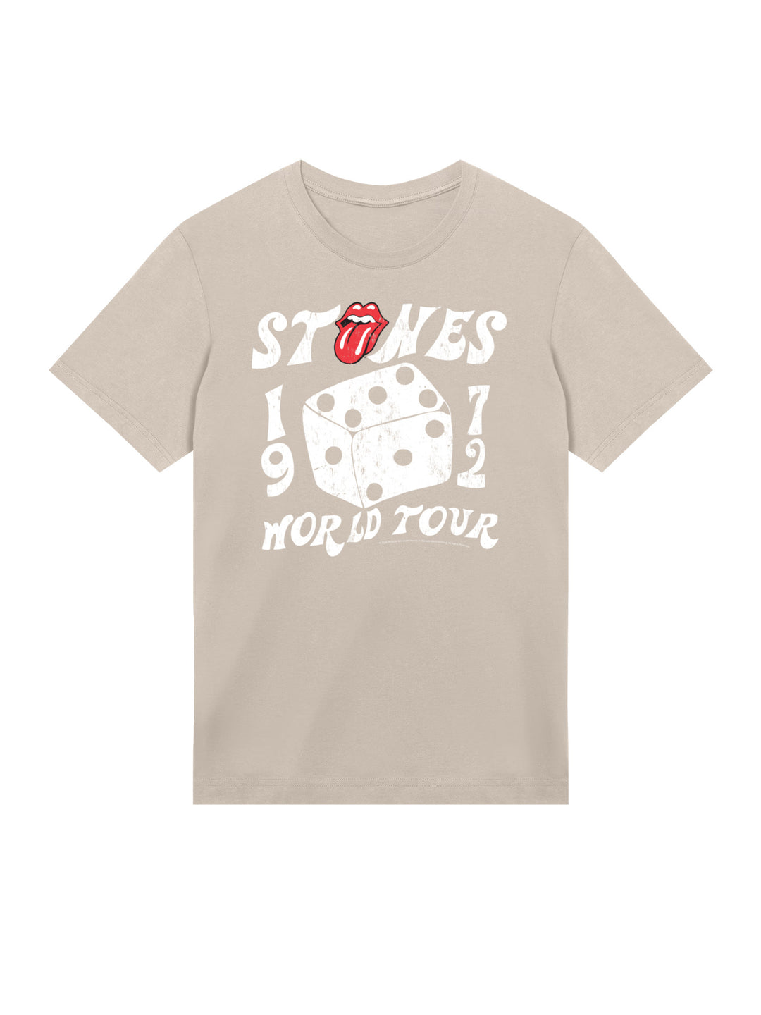 The Rolling Stones Dice Art Rock Music Band with True Blanks | Mens Regular Tee