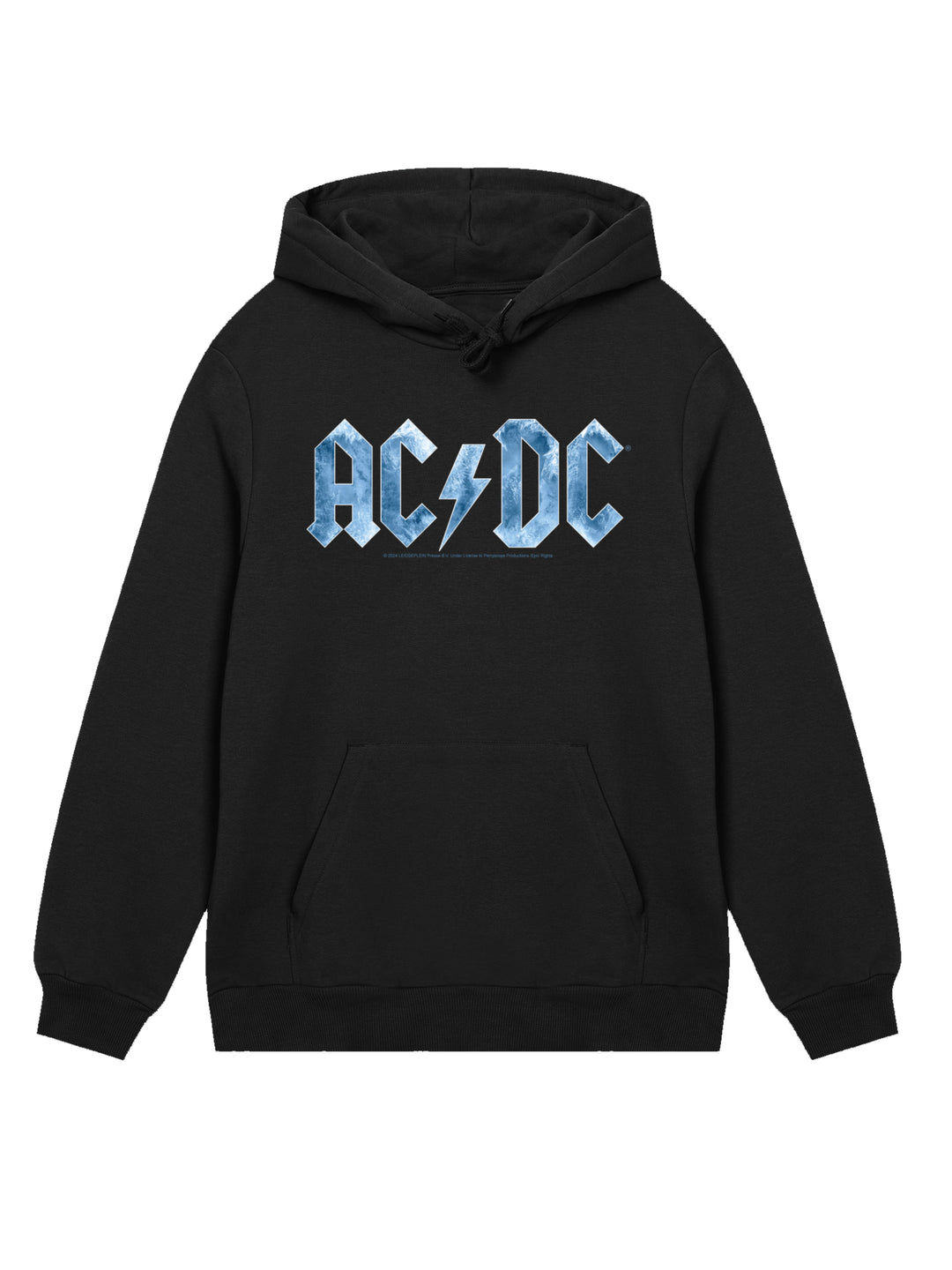 ACDC Blue Ice Logo with True Blanks | Mens Regular Hoodie