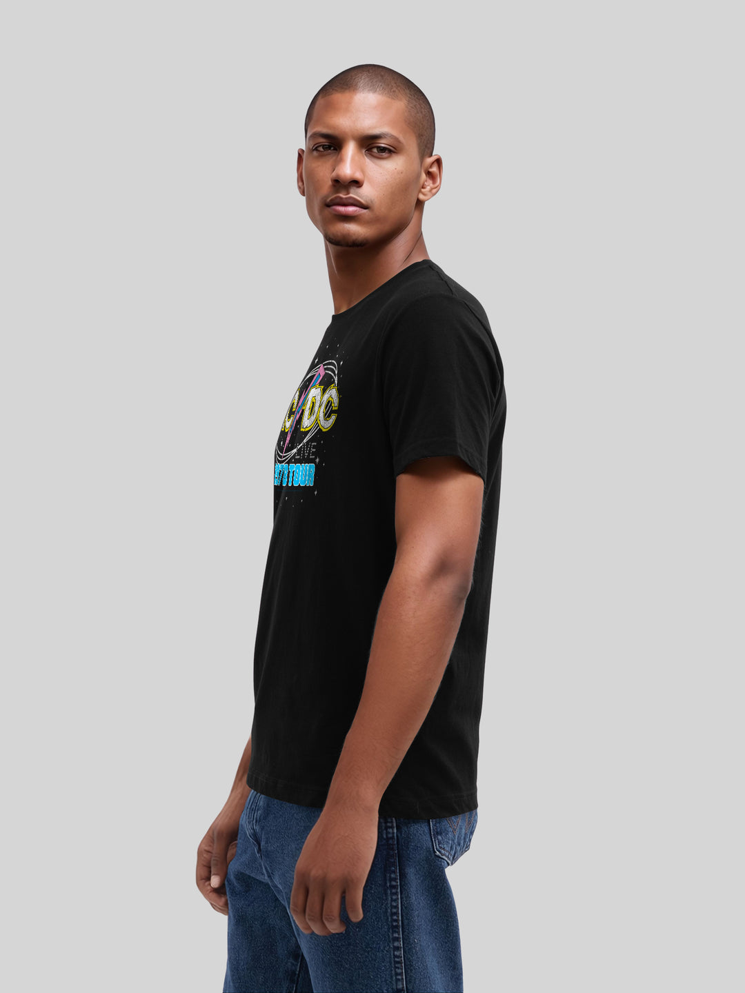 ACDC 1981 Live Tour with True Blanks | Mens Regular Tee
