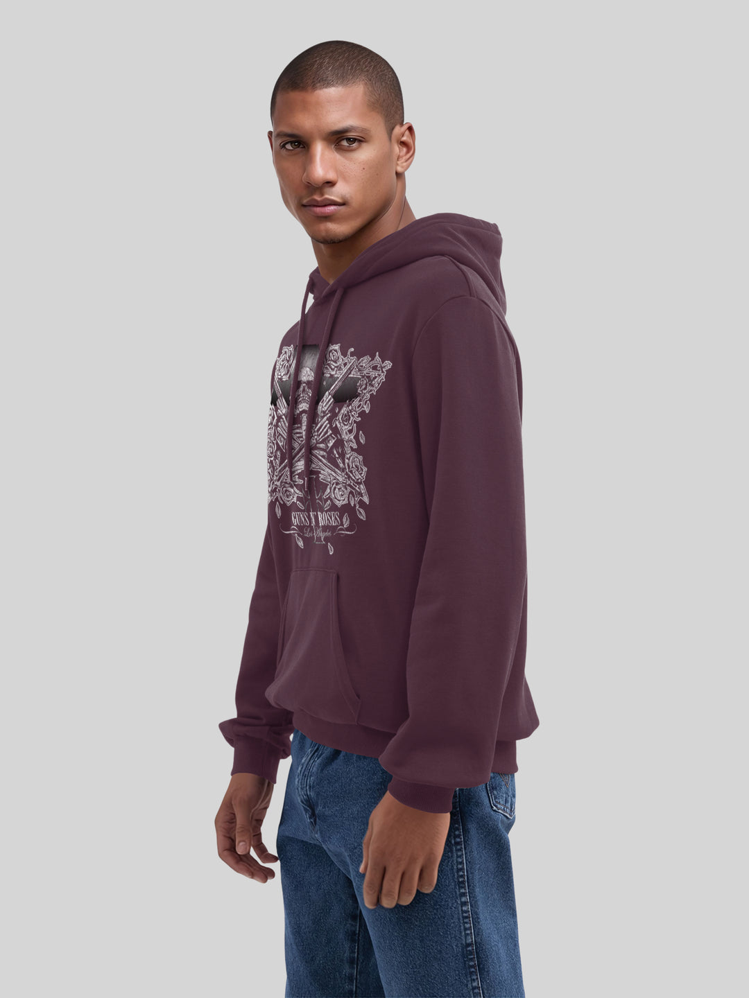 Guns N' Roses Skeleton Guns with True Blanks | Mens Regular Hoodie