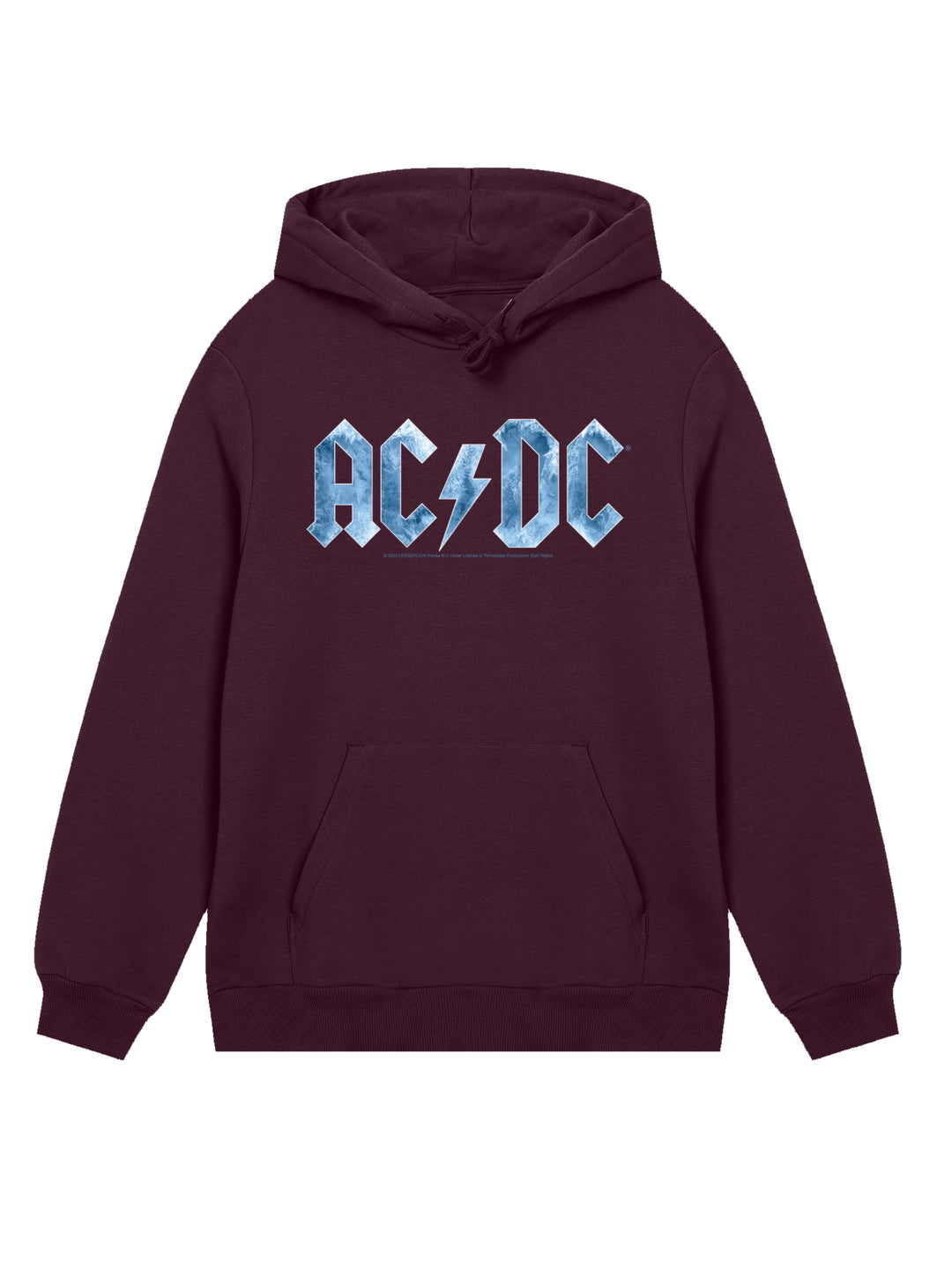 ACDC Blue Ice Logo with True Blanks | Mens Regular Hoodie