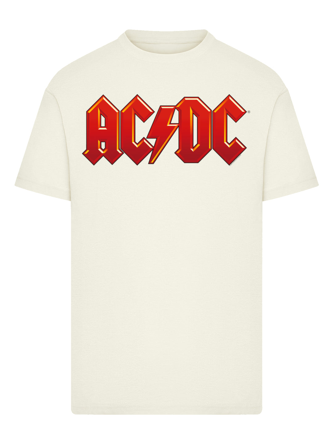 ACDC Dark Red Logo with T-Shirt Round Neck