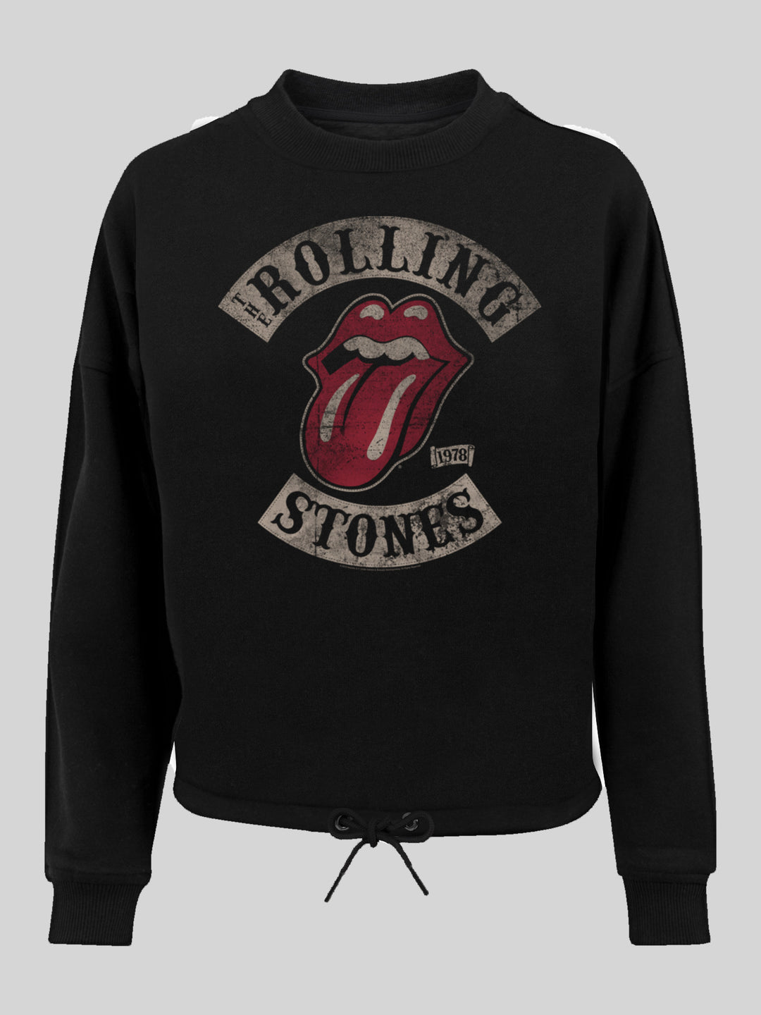 The Rolling Stones Tour \'78 Blk Vector with Ladies Oversize Crewneck –  F4NT4STIC
