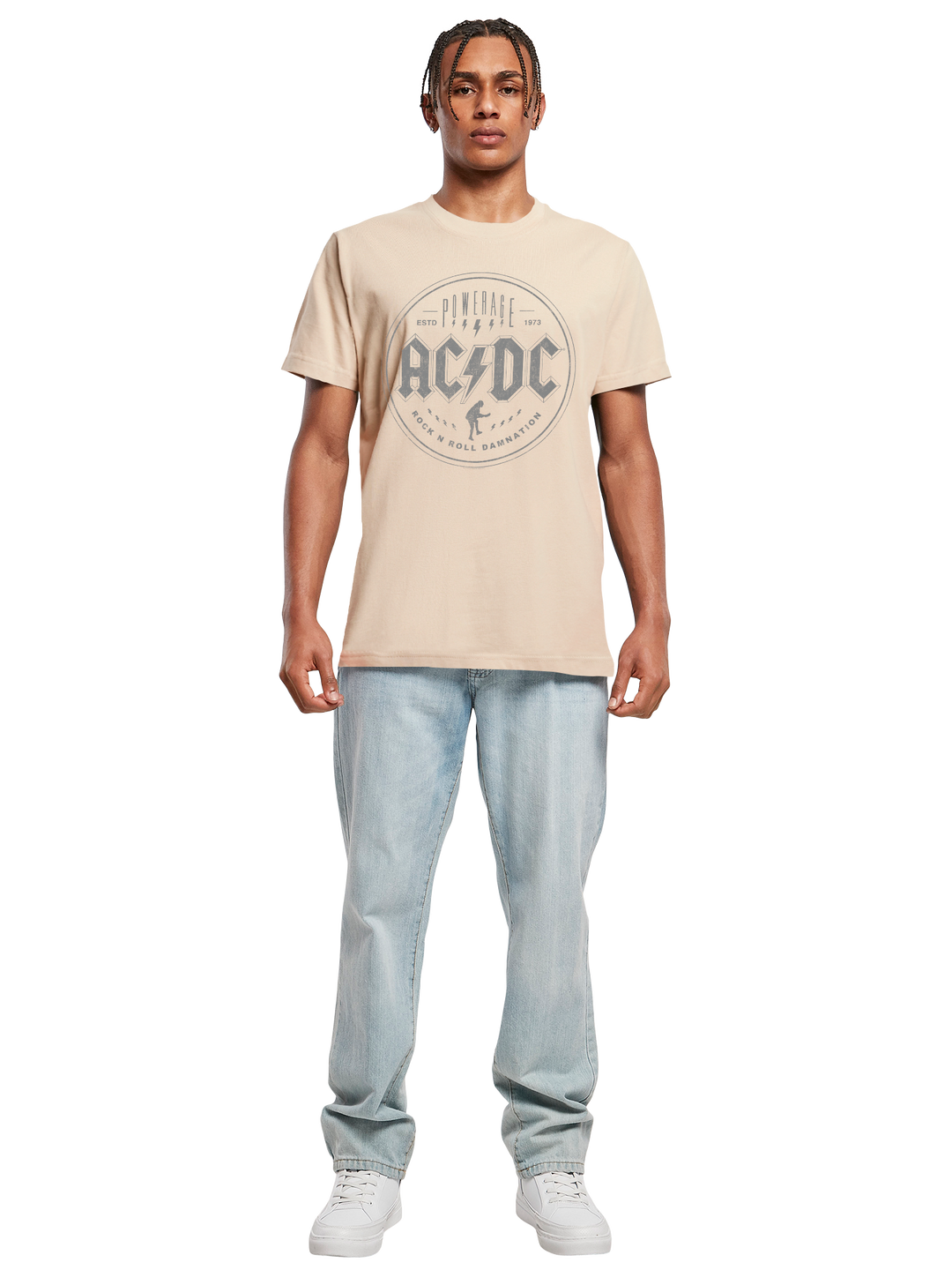 ACDC Rock N Roll Damnation with T-Shirt Round Neck