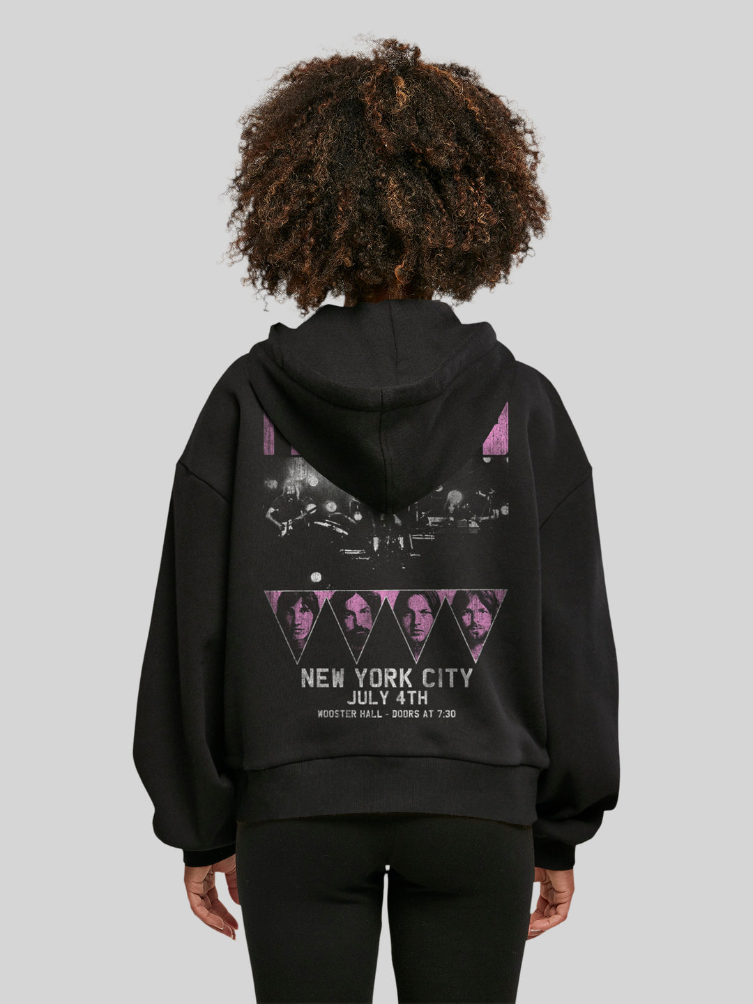 Pink-Floyd-Tour-NYC with Ladies Organic Oversized Hoody