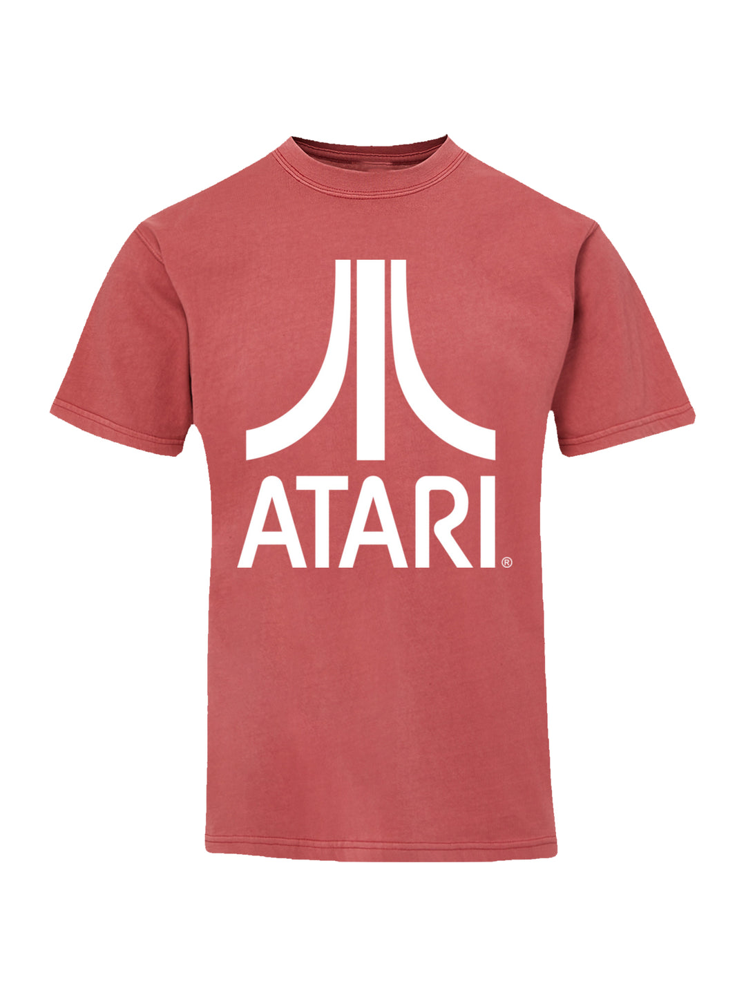 Atari Games Logo White Retro Gaming with Coastal Color Tee