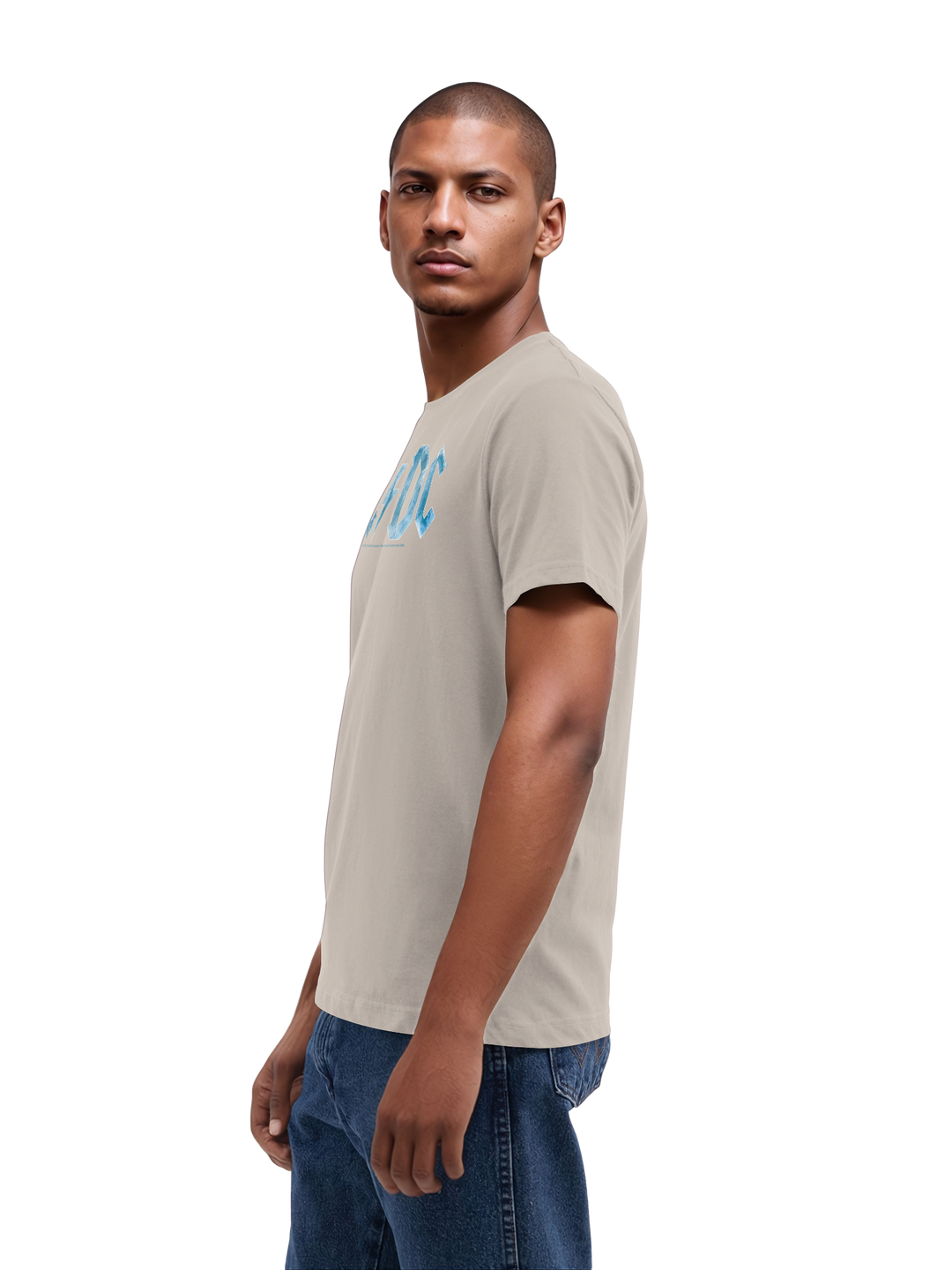 ACDC Blue Ice Logo with True Blanks | Mens Regular Tee