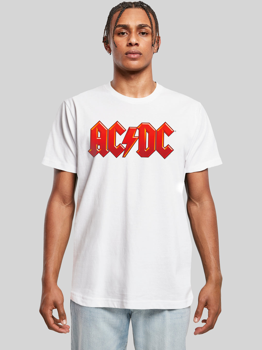 ACDC Dark Red Logo with T-Shirt Round Neck