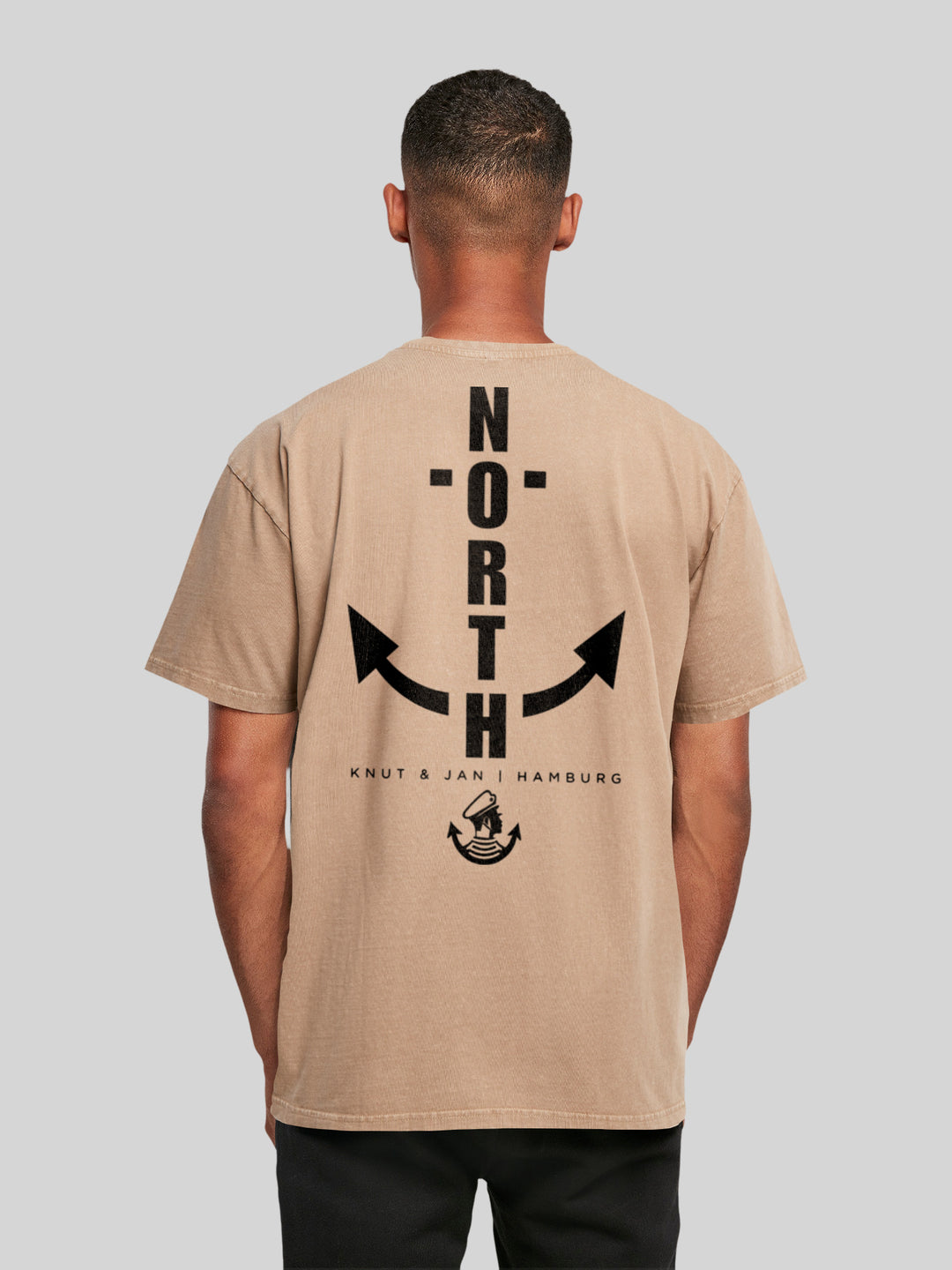 North Anchor with Acid Washed Heavy Oversize Tee