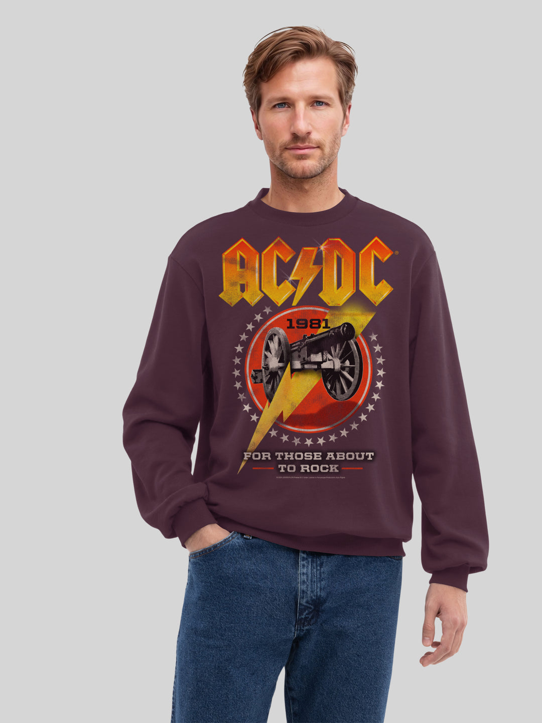 AC/DC For Those About To Rock 1981 Men's Organic Sweatshirt