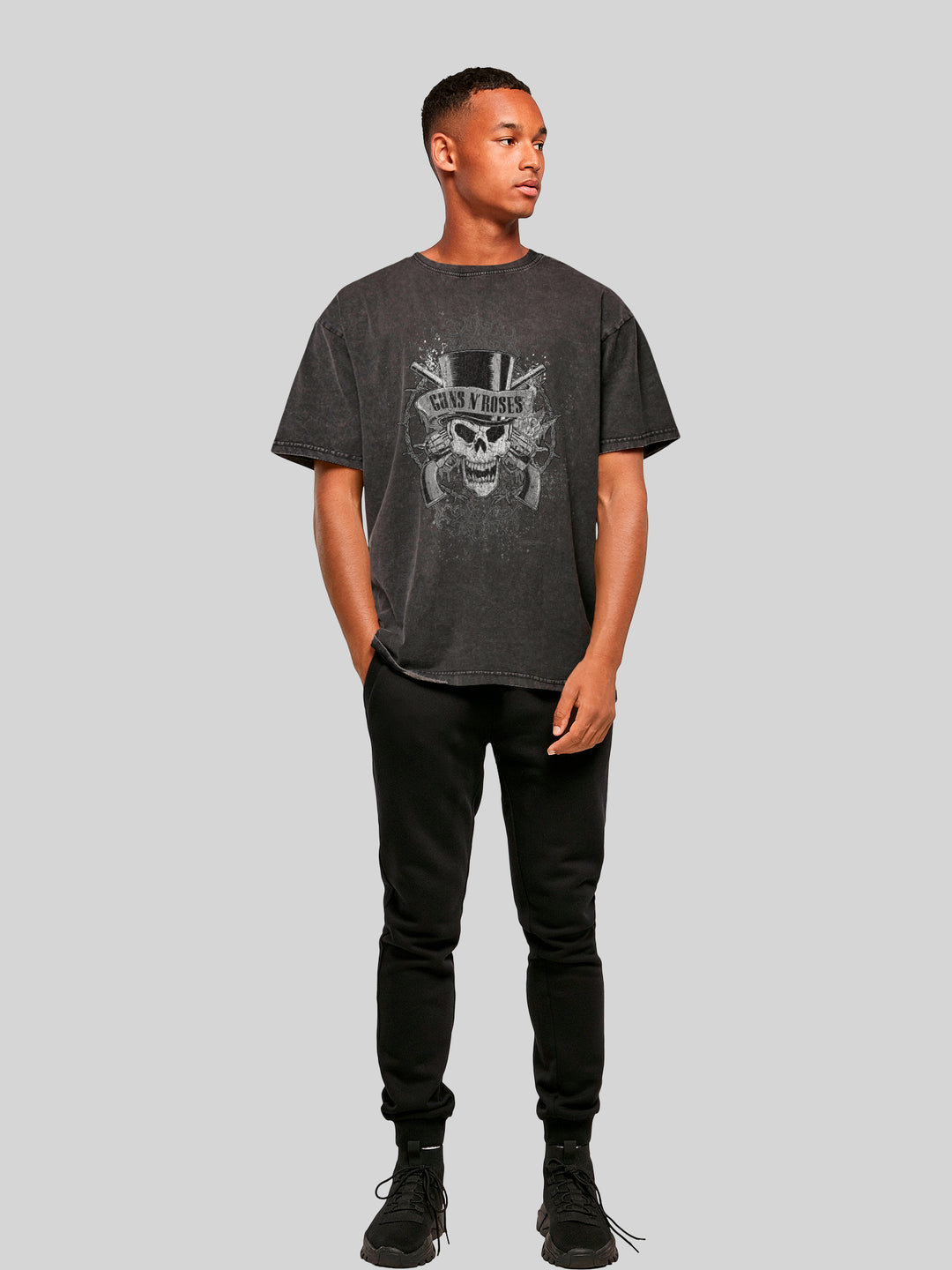 Guns 'N' Roses Faded Skull | Heavy Oversized T-Shirt