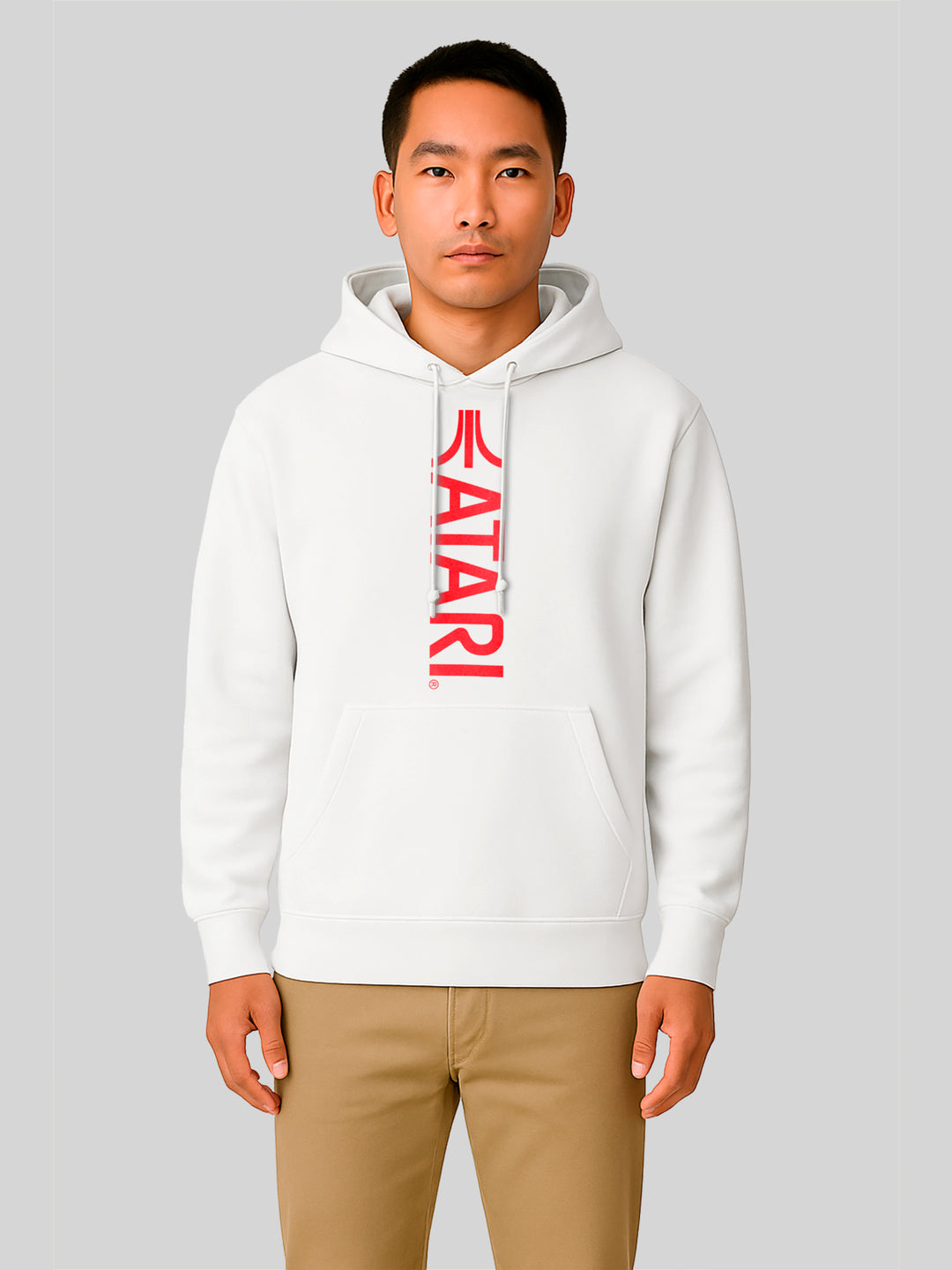Atari Games Vertical Logo Red Retro Gaming with Pro-Weave® Hood