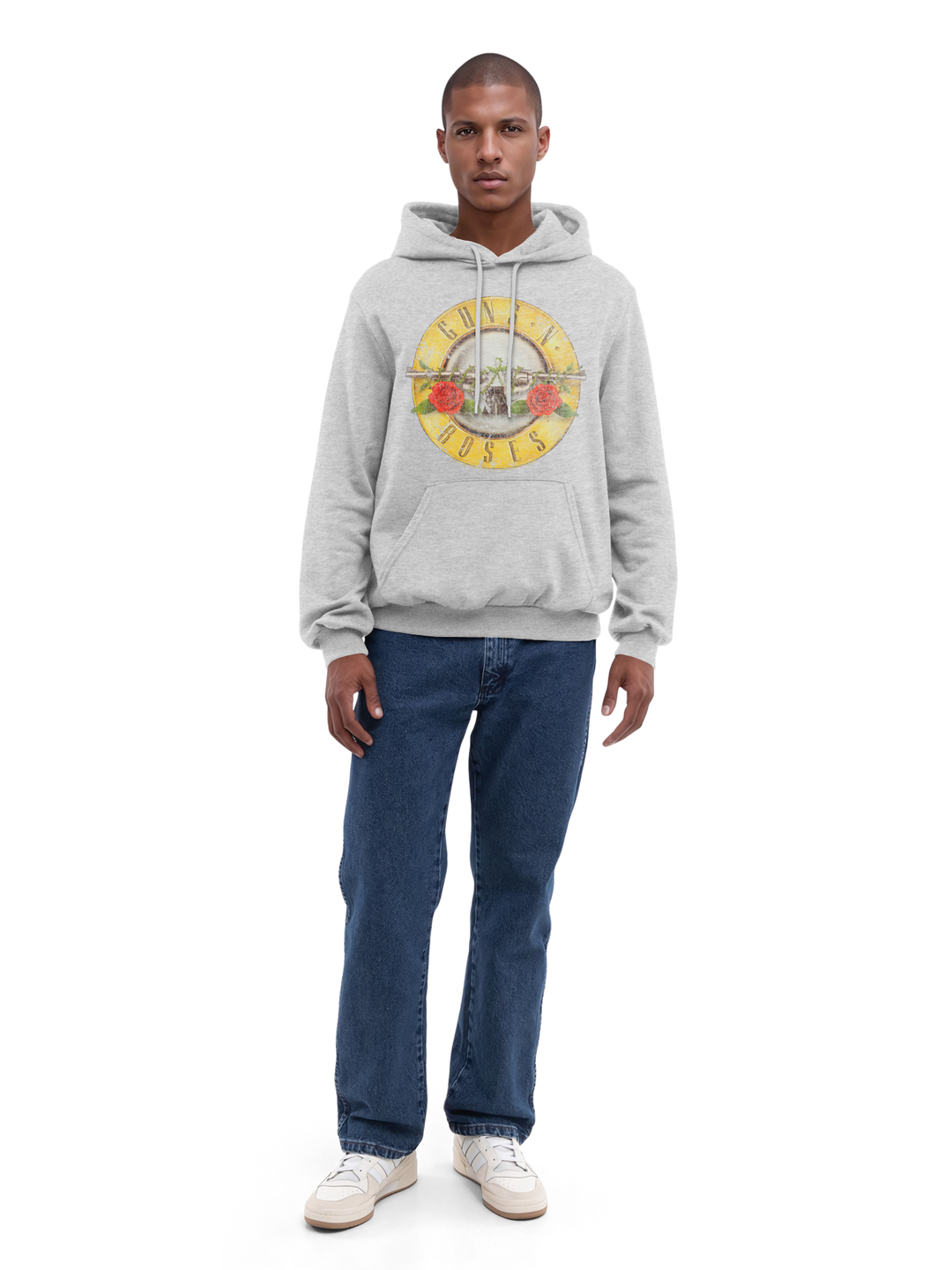 Guns 'n' Roses Vintage Bullet Logo with True Blanks | Mens Regular Hoody