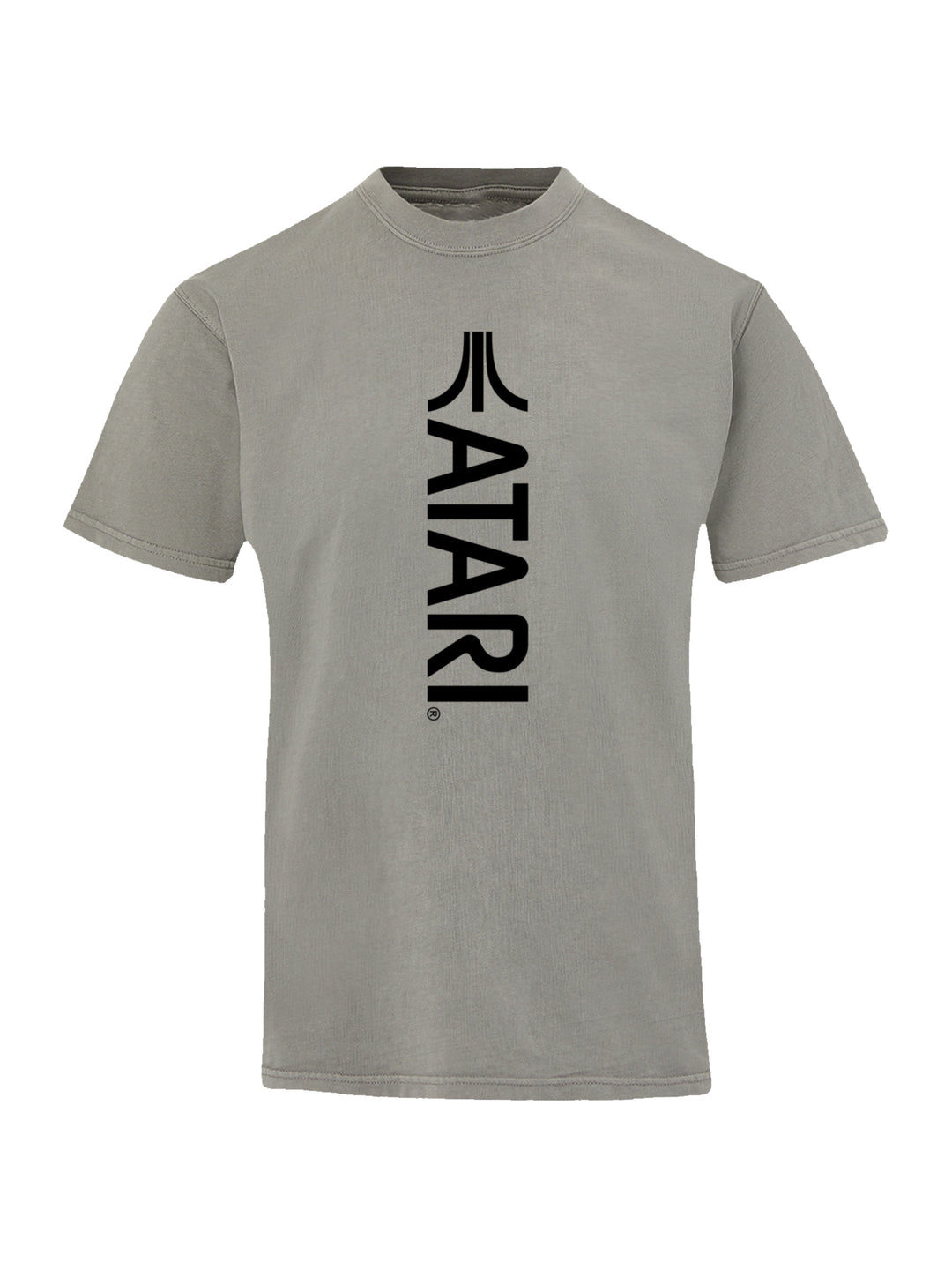 Atari Games Vertical Logo Black Retro Gaming with Coastal Color Tee