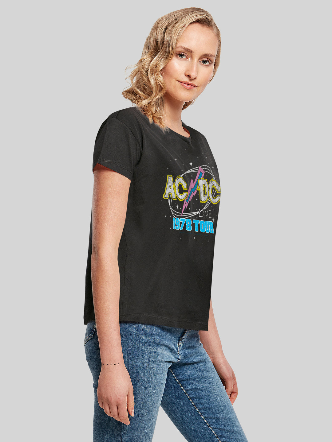 ACDC 1981 Live Tour with Ladies Box Tee