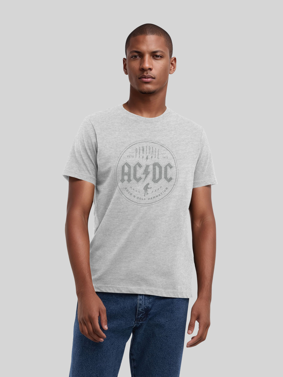 ACDC Rock N Roll Damnation with True Blanks | Mens Regular Tee
