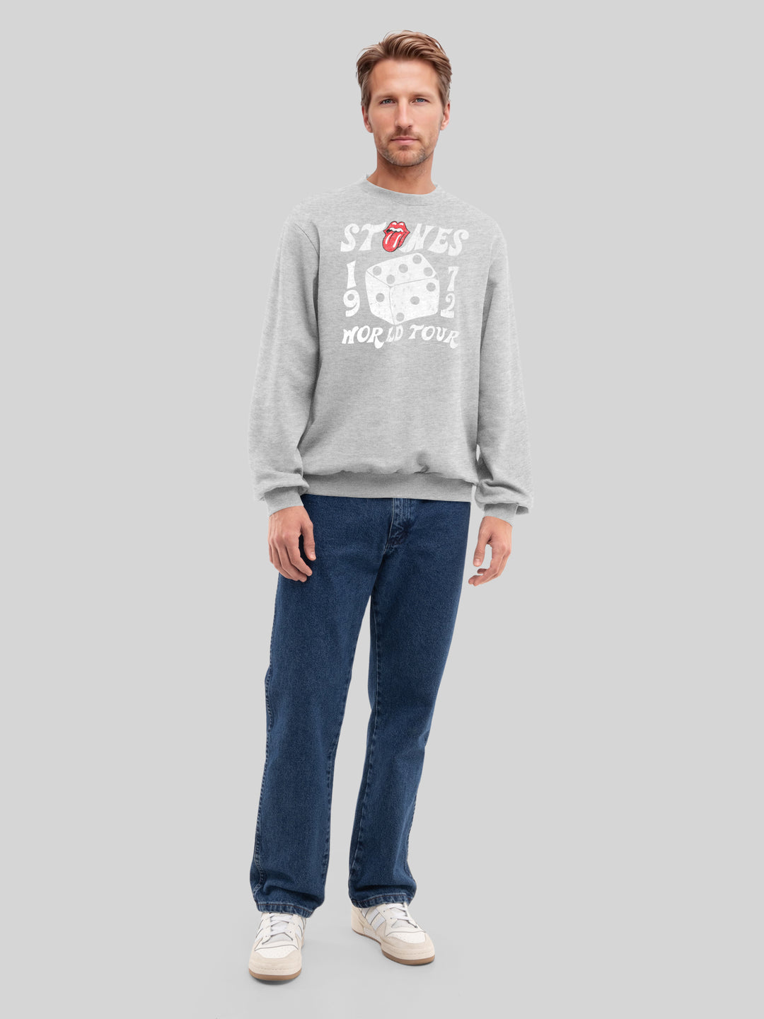 The Rolling Stones Dice Art Rock Music Band and The Rolling Stones with True Blanks | Mens Regular Sweater