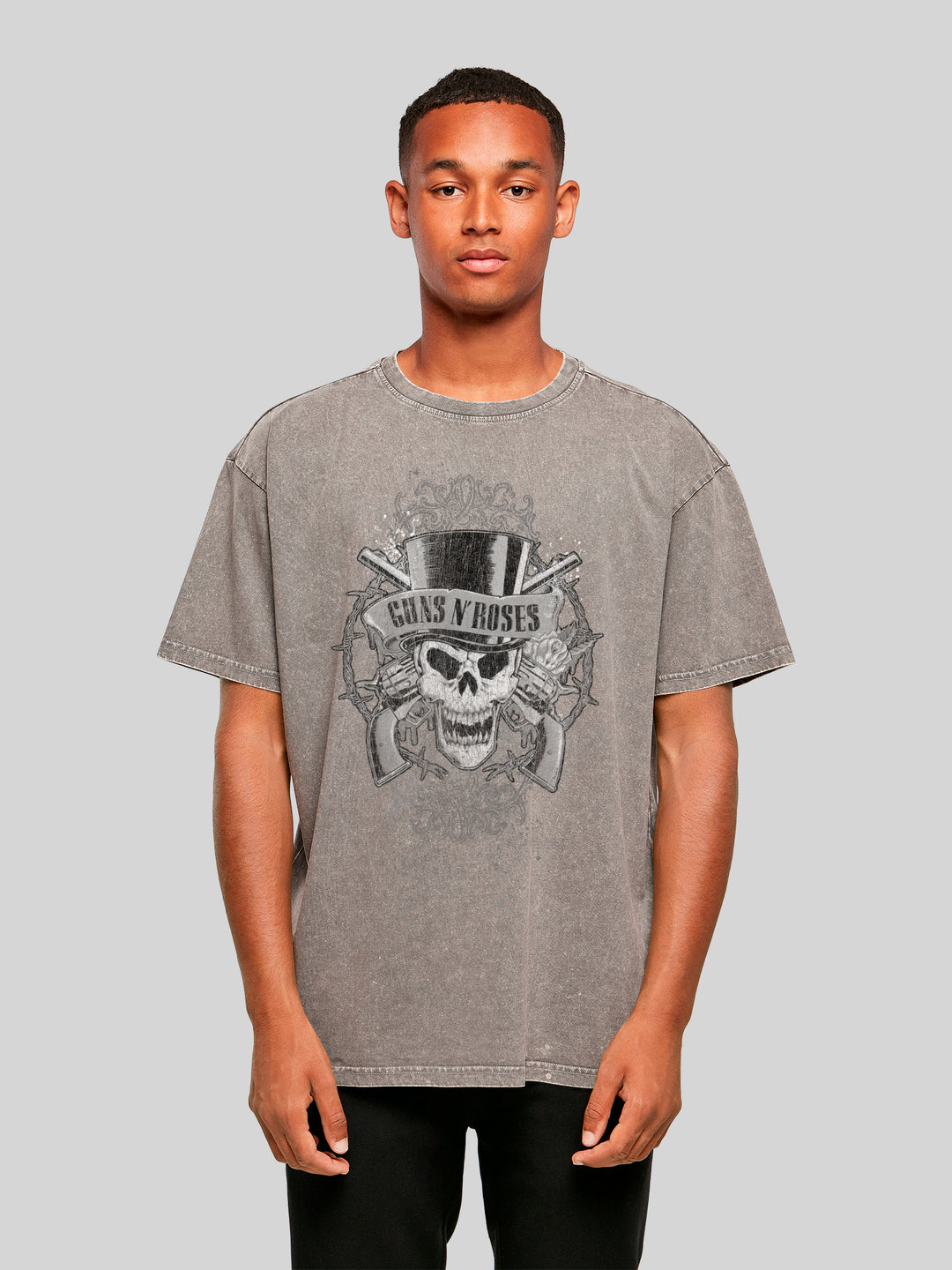 Guns 'N' Roses Faded Skull | Heavy Oversized T-Shirt