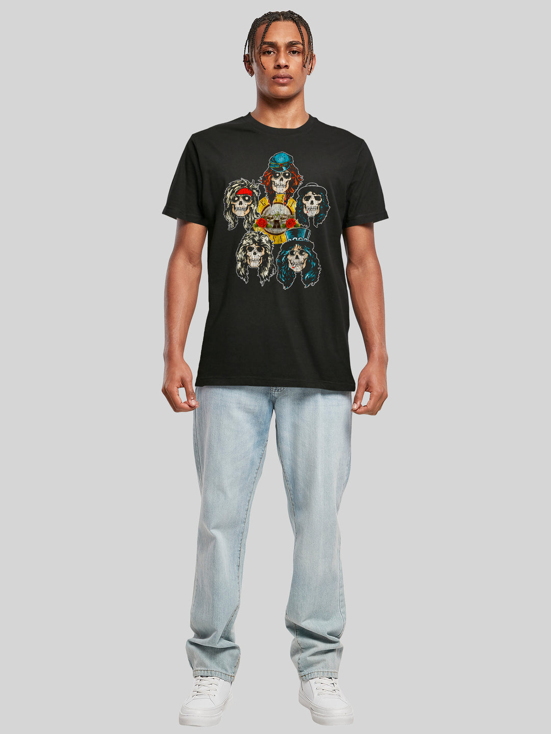 Guns N' Roses Vintage Heads with T-Shirt Round Neck