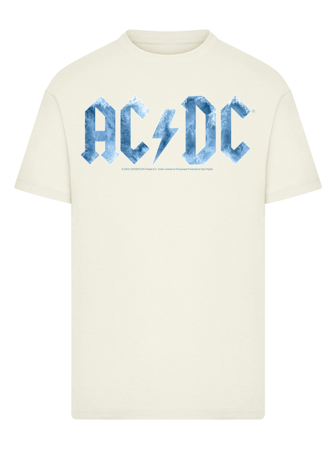 ACDC Blue Ice Logo T-Shirt Round Neck