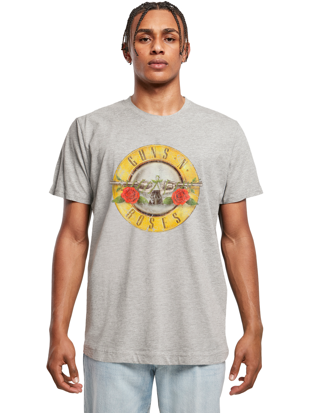 Guns 'n' Roses Vintage Bullet Logo T-Shirt Round Neck