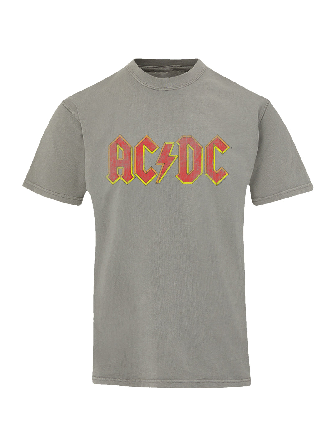AC/DC Distressed Red Logo with Coastal Color Tee