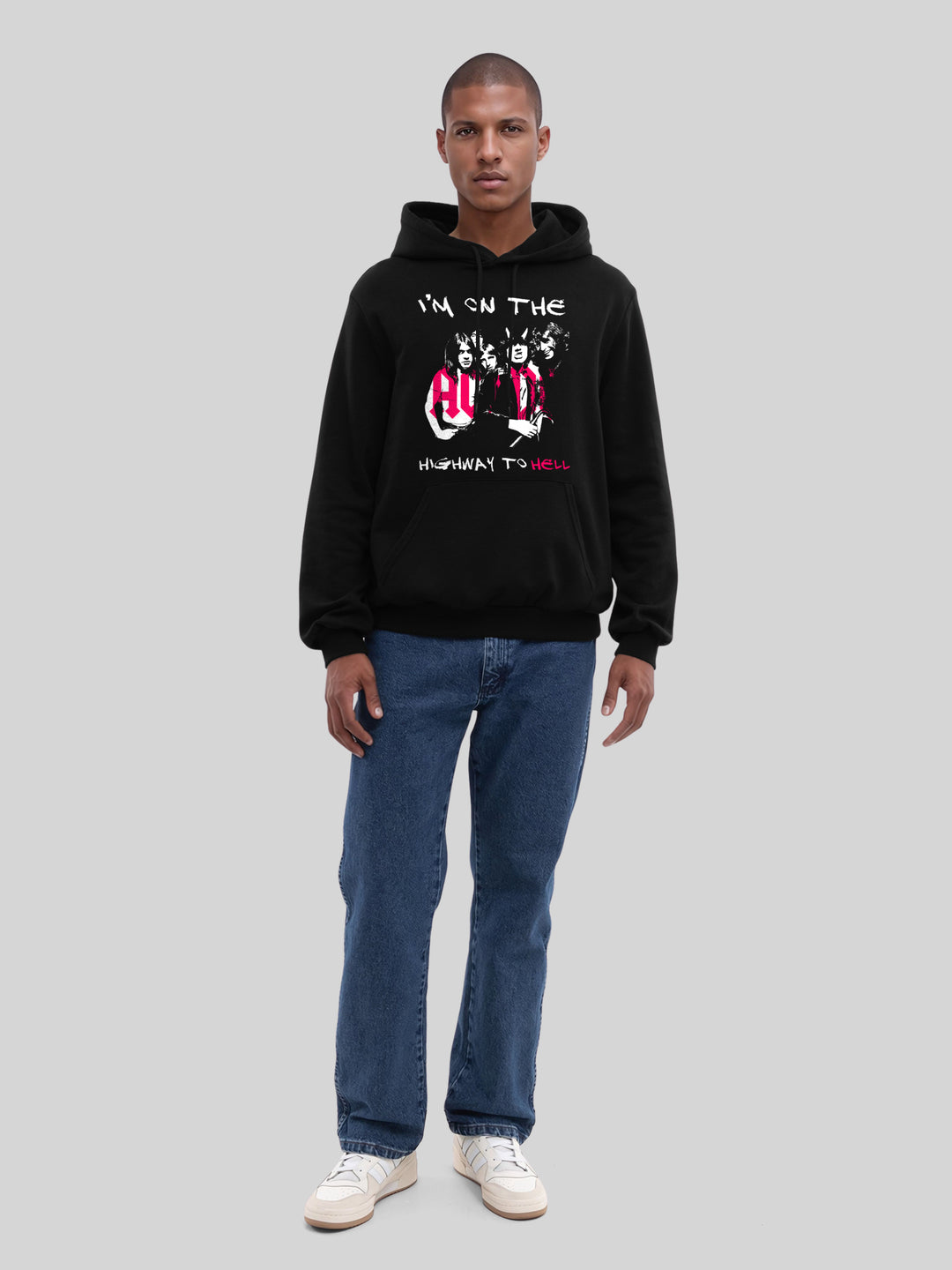 AC/DC I'm On The Highway To Hell Men's Organic Hoodie