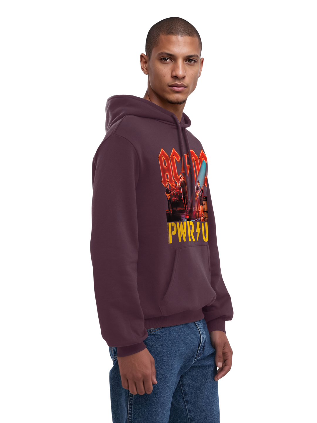 ACDC PWRUP Stage Lights with True Blanks | Mens Regular Hoodie
