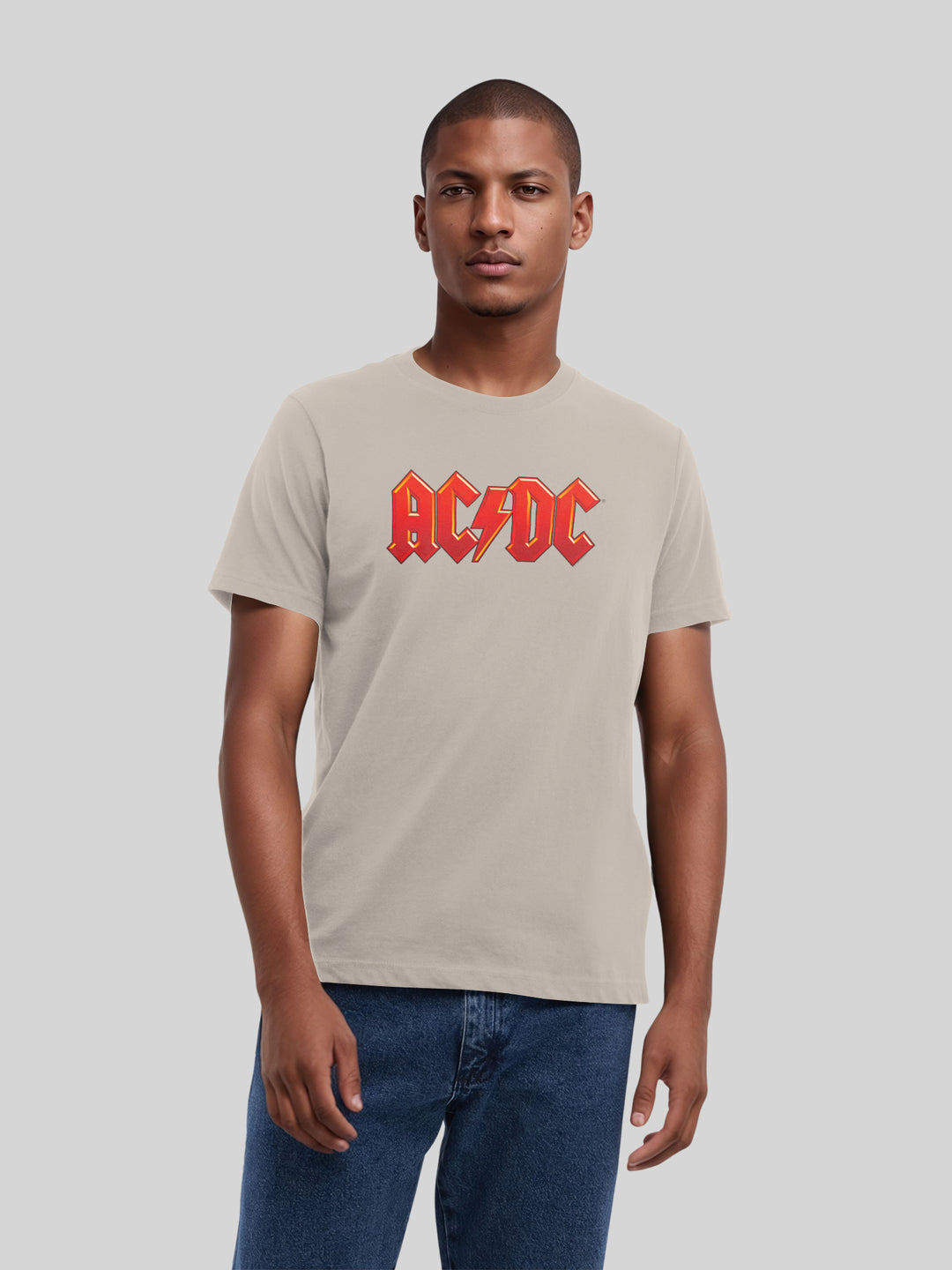 ACDC Dark Red Logo with True Blanks | Mens Regular Tee