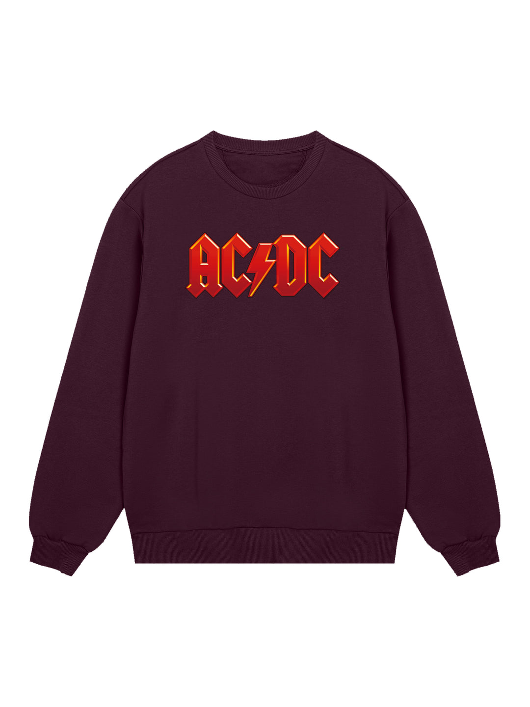 ACDC Dark Red Logo with True Blanks | Mens Regular Sweater