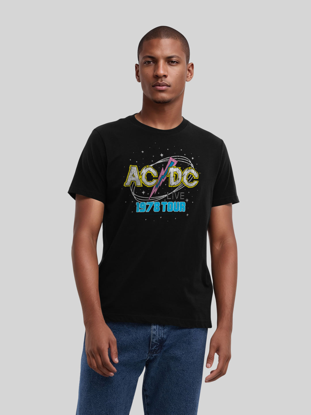 ACDC 1981 Live Tour with True Blanks | Mens Regular Tee