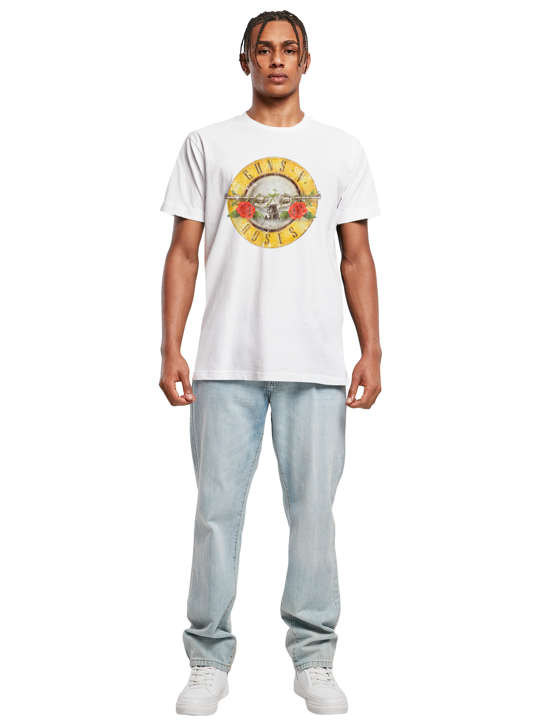 Guns 'n' Roses Vintage Bullet Logo T-Shirt Round Neck