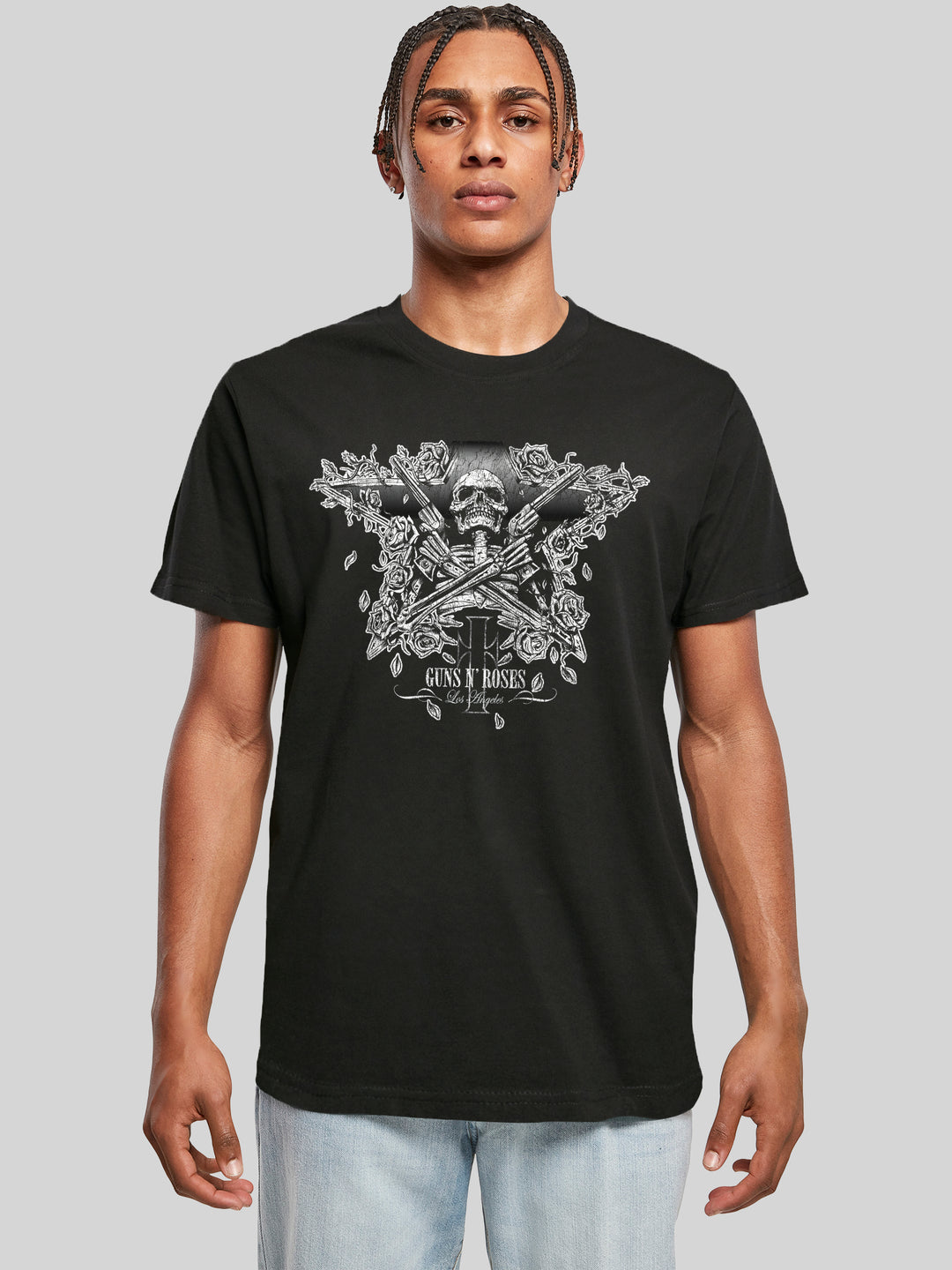Guns N' Roses Skeleton Guns with T-Shirt Round Neck