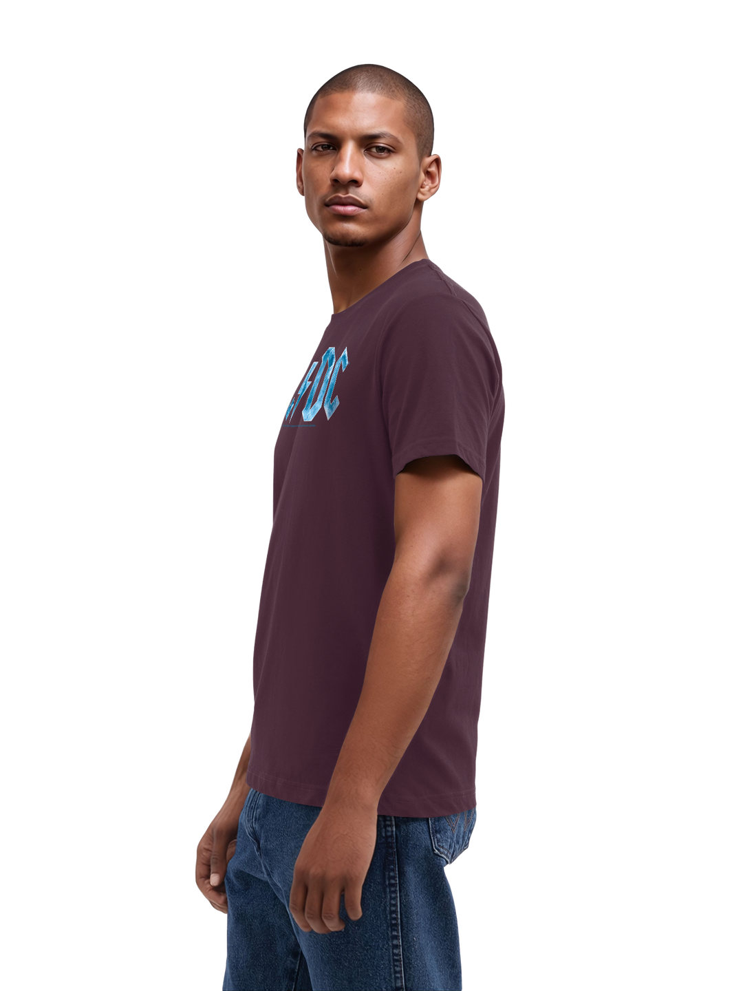 ACDC Blue Ice Logo with True Blanks | Mens Regular Tee