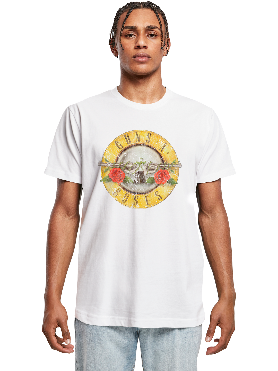 Guns 'n' Roses Vintage Bullet Logo T-Shirt Round Neck