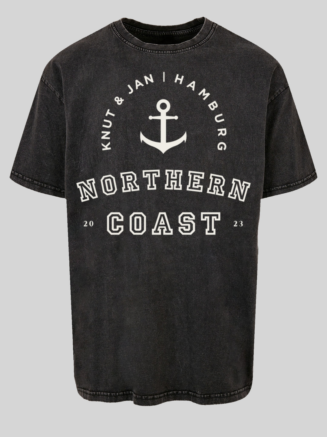 BJARNE | Acid Washed T-Shirt Herren Northern Coast