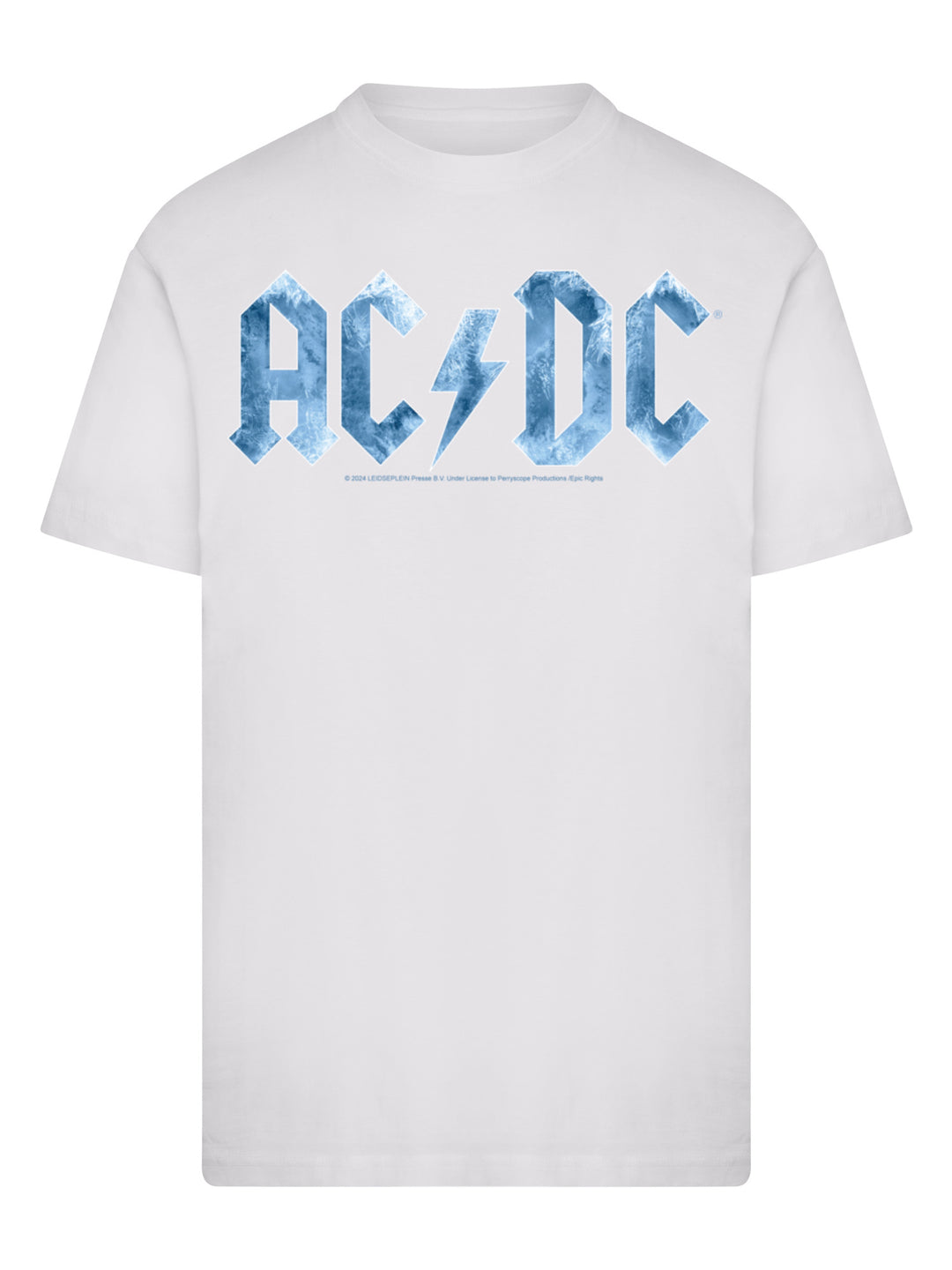 ACDC Blue Ice Logo T-Shirt Round Neck